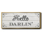 Hello Darlin' - Floater Framed Canvas Print