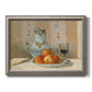 Still Life with Peaches and Grapes Premium Framed Canvas- Ready to Hang