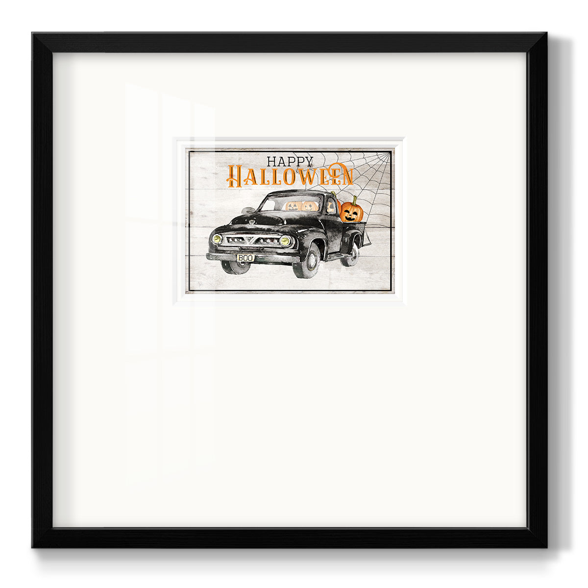 Happy Halloween Premium Framed Print Double Matboard