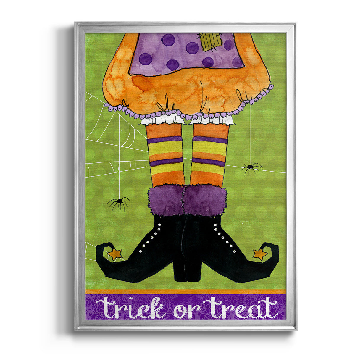 Trick or Treat - Modern Framed Canvas Print