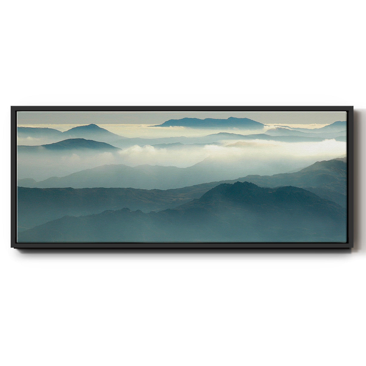Above the Clouds - Floater Framed Canvas Print