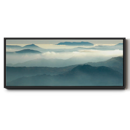 Above the Clouds - Floater Framed Canvas Print