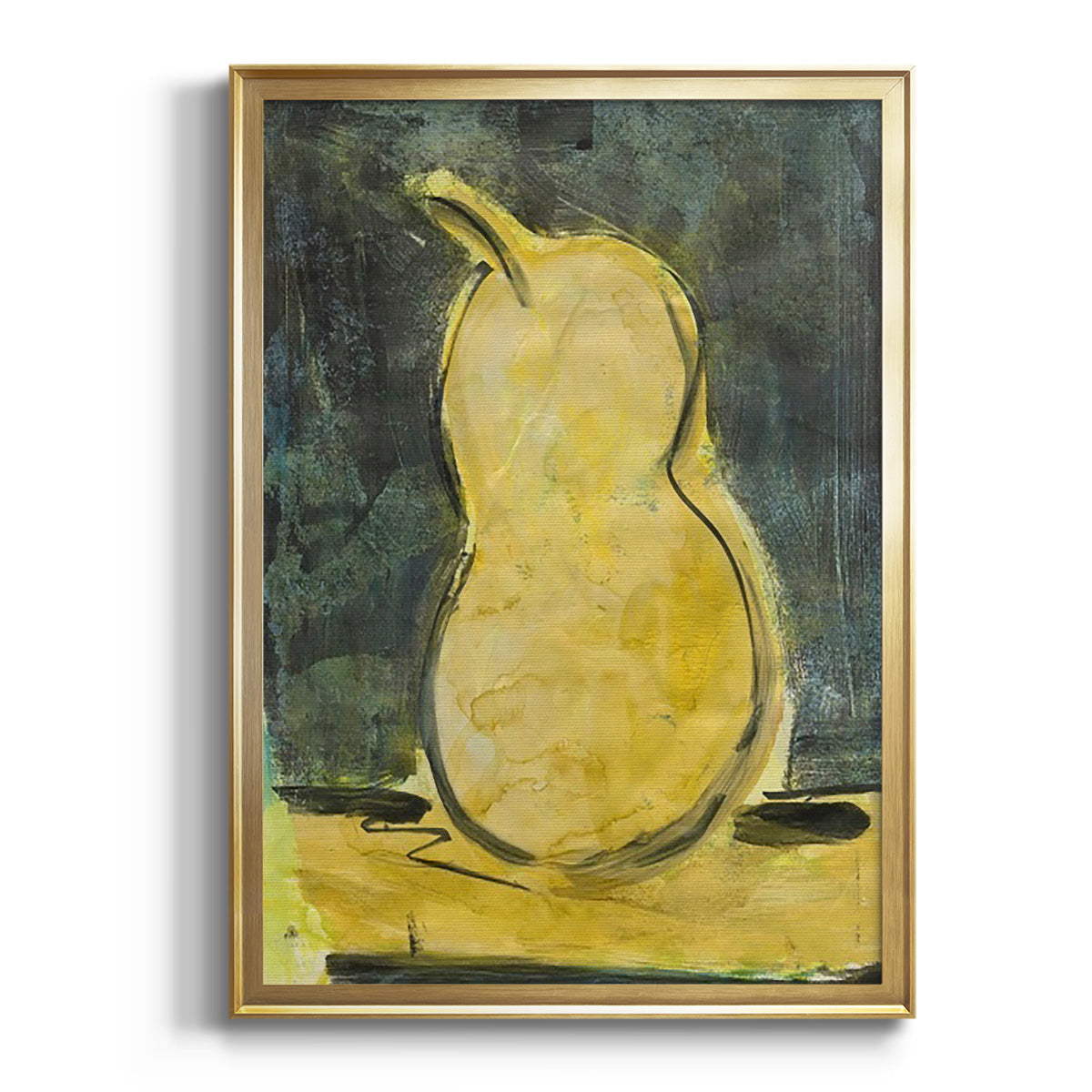 Urban Pear I - Modern Framed Canvas Print