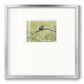 Resting Sparrow - Double Matboard Framed Print
