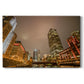 Chicago River From Below - Gallery Wrapped Canvas