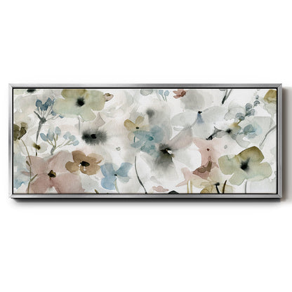 Evening Garden - Floater Framed Canvas Print
