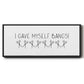 I Gave Myself Bangs! - Floater Framed Canvas Print