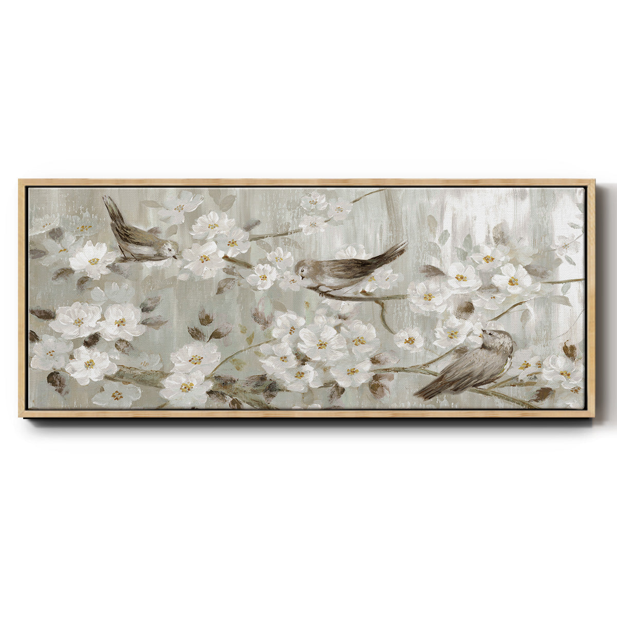 Songs of Spring - Floater Framed Canvas Print
