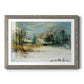 Wintery Horizon II - Barnwood Framed Art Print