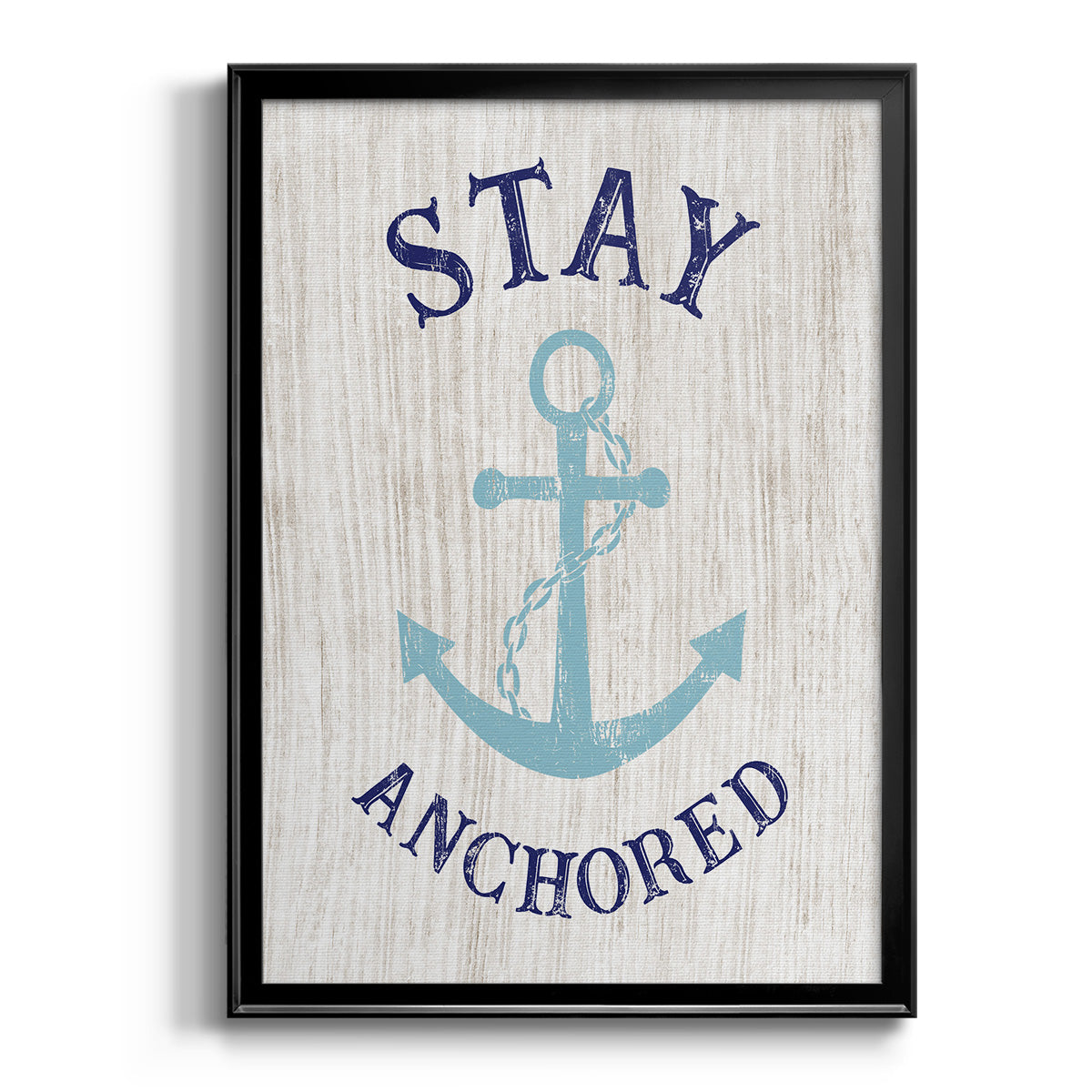 Stay Anchored - Modern Framed Canvas Print