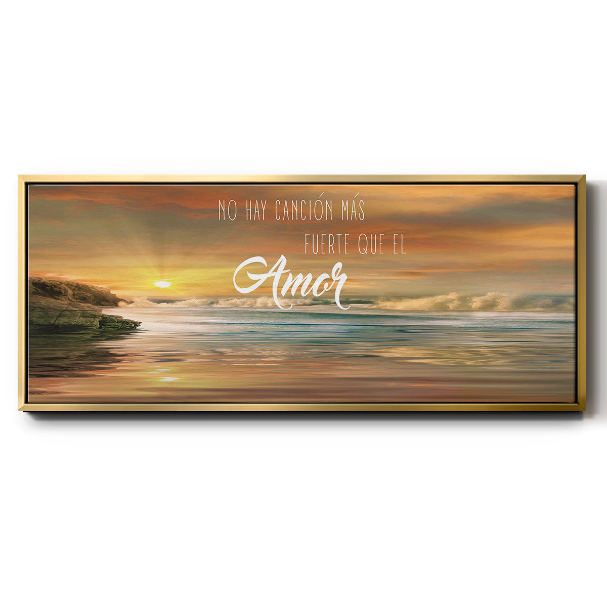 Amor - Floater Framed Canvas Print