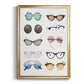 Vintage Glasses II - Modern Framed Canvas Print