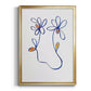 Wobbly Blooms IV - Modern Framed Canvas Print