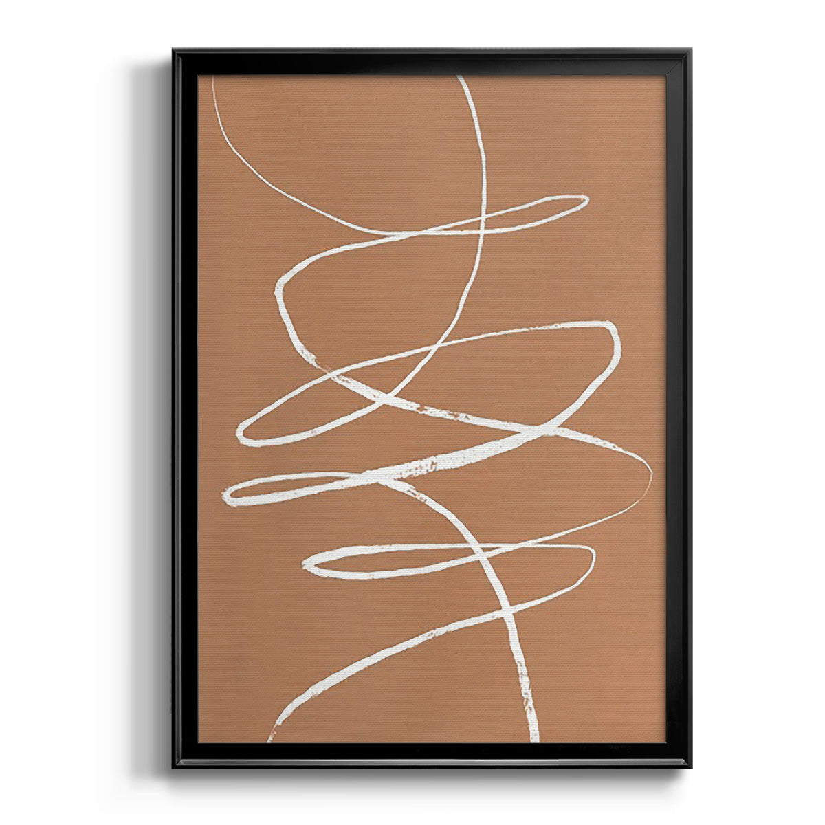 Terracotta Drift II - Modern Framed Canvas Print