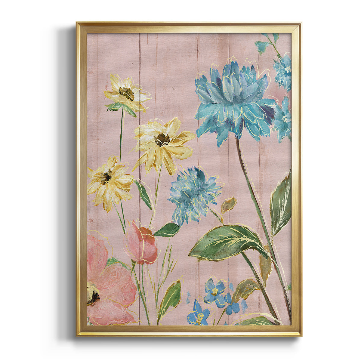 Wildflower Flutter IV - Modern Framed Canvas Print