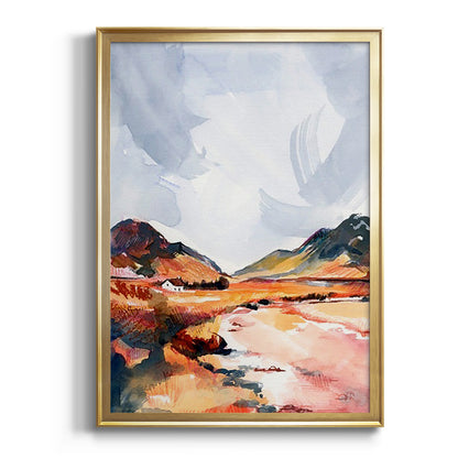 Chromatic Landscapes II - Modern Framed Canvas Print