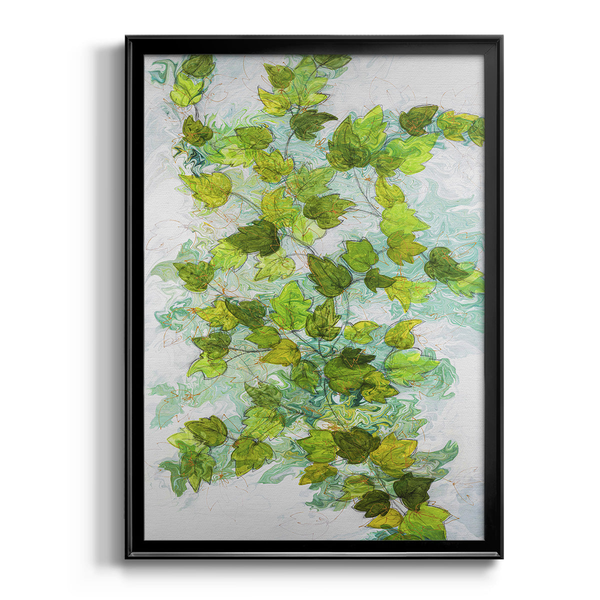 Ivy - Modern Framed Canvas Print