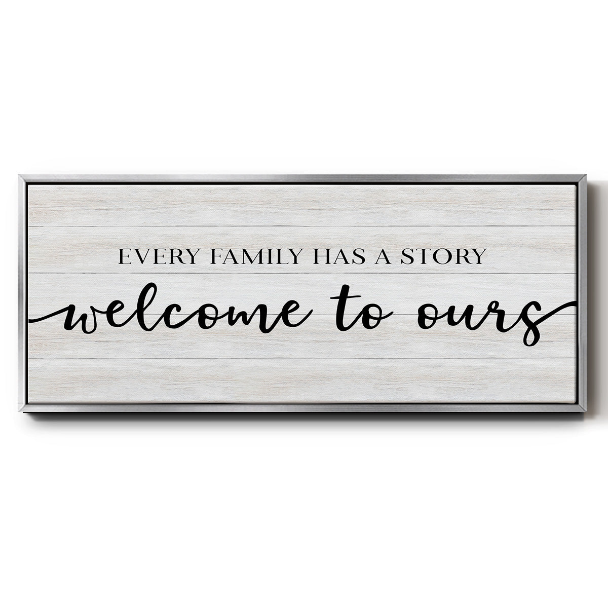 Family Story - Floater Framed Canvas Print