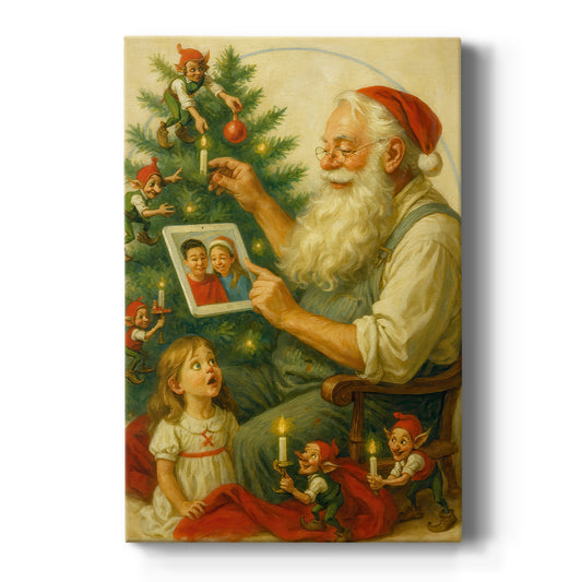 Amber Snow Blessing - Canvas Art Print