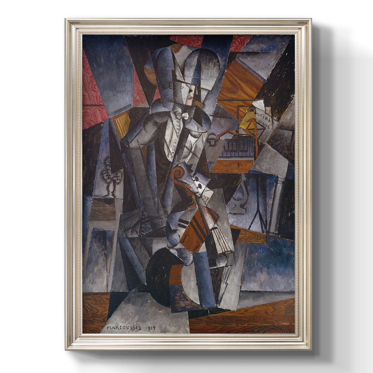 The Musician - Ornate Framed Canvas Print