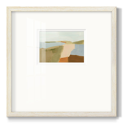 Stacked Landscape II - Double Matboard Framed Print