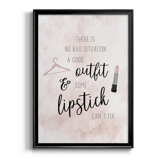 Outfit and Lipstick - Modern Framed Canvas Print