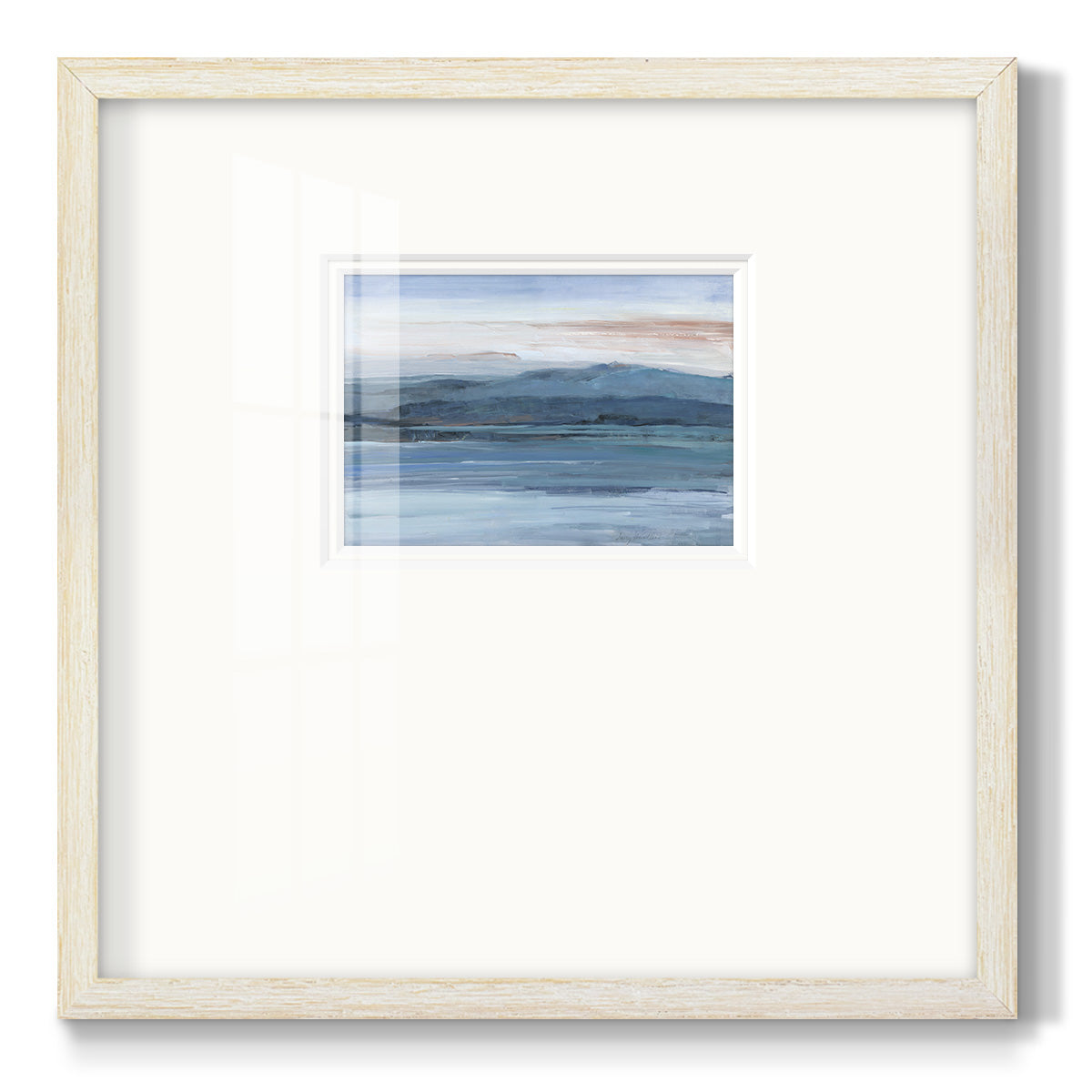 Across The Lake Premium Framed Print Double Matboard