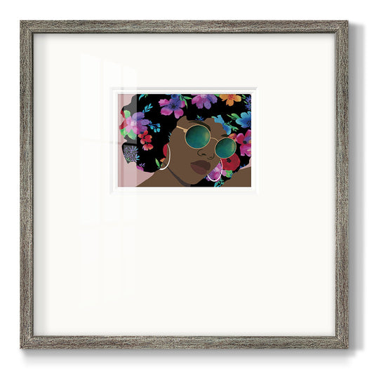 Butterfly Diva II Premium Framed Print Double Matboard