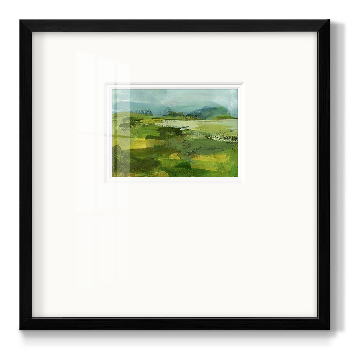 Emerald View IV - Double Matboard Framed Print