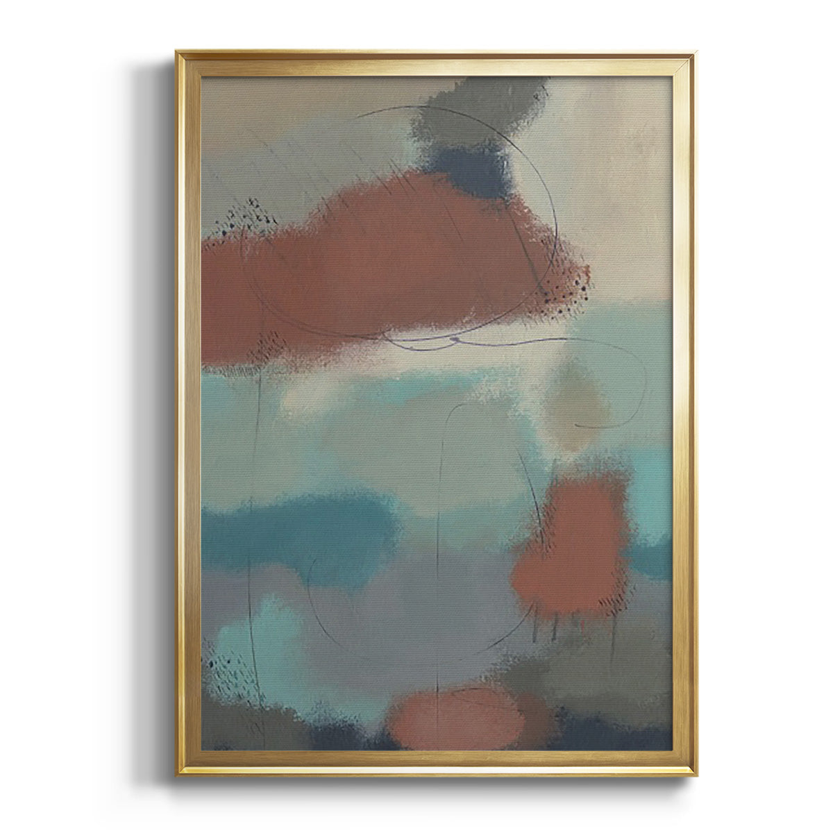 Floating By II - Modern Framed Canvas Print