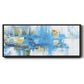 Metro Blue - Floater Framed Canvas Print