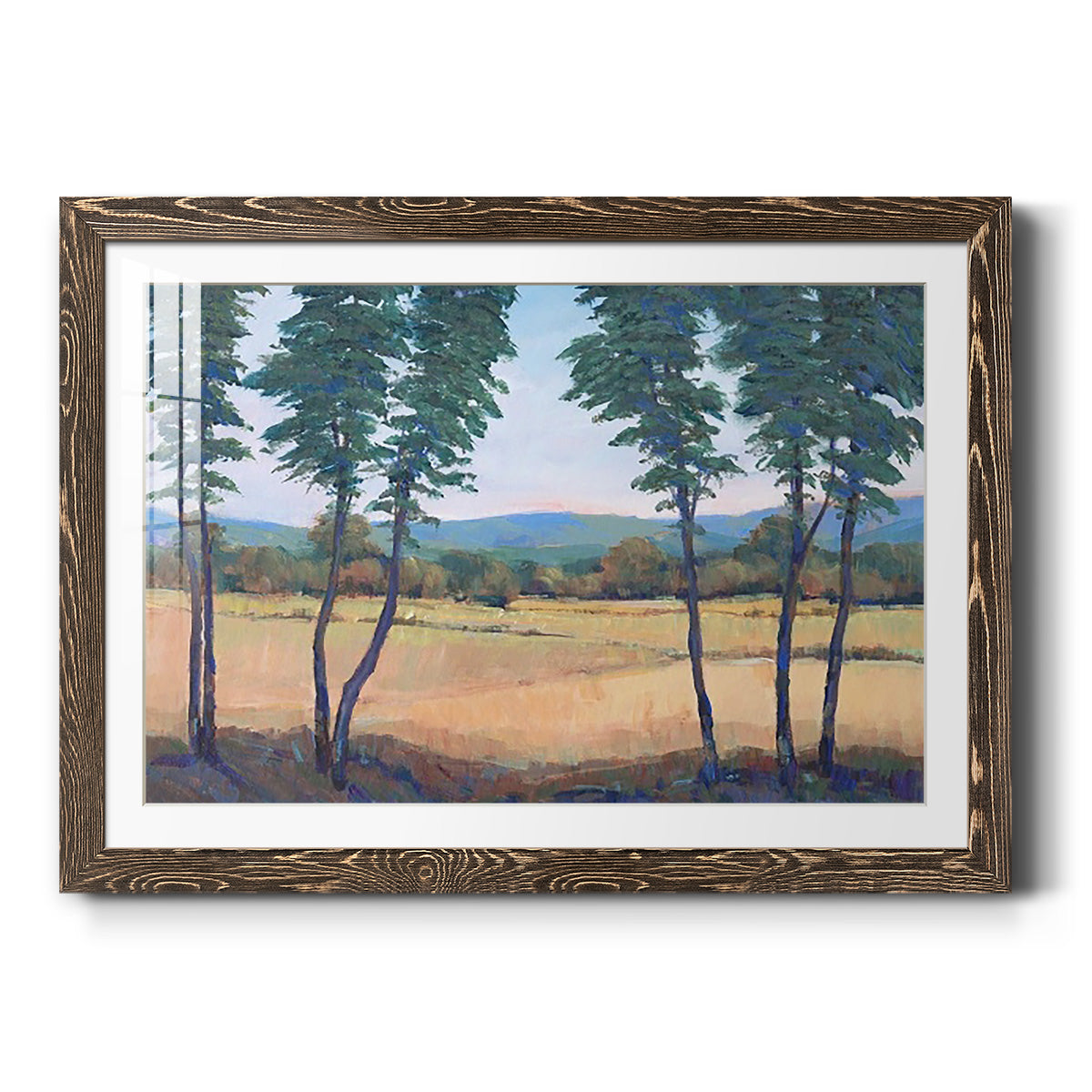 Still Morning II - Barnwood Framed Art Print