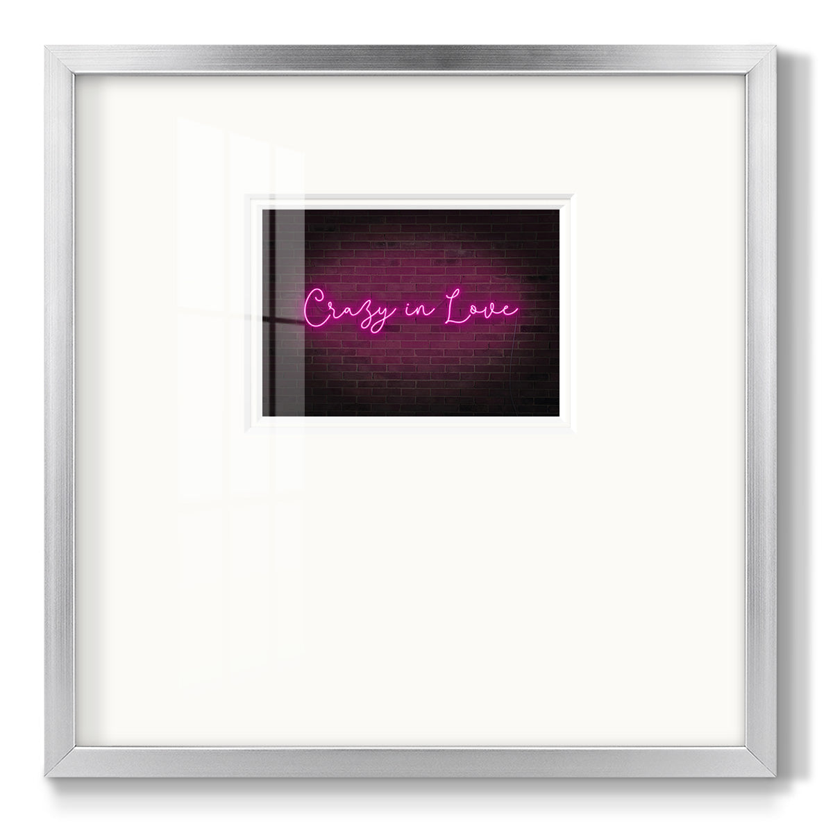 Neon Love II - Double Matboard Framed Print