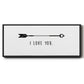 Love Arrow I - Floater Framed Canvas Print