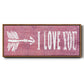I Love You - Floater Framed Canvas Print