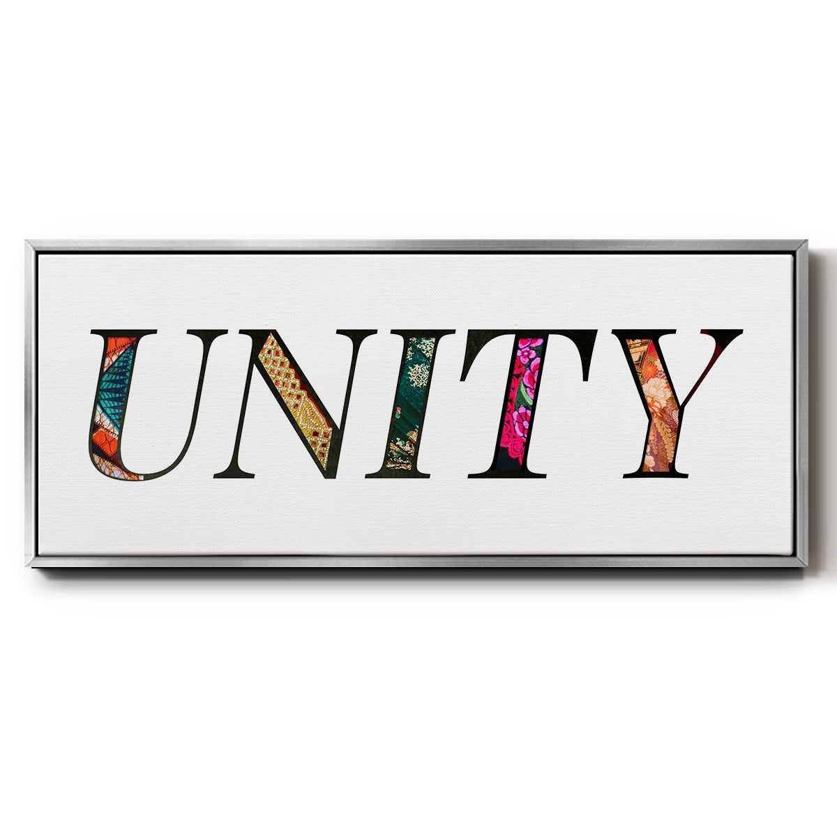Unity - Floater Framed Canvas Print