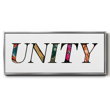 Unity - Floater Framed Canvas Print