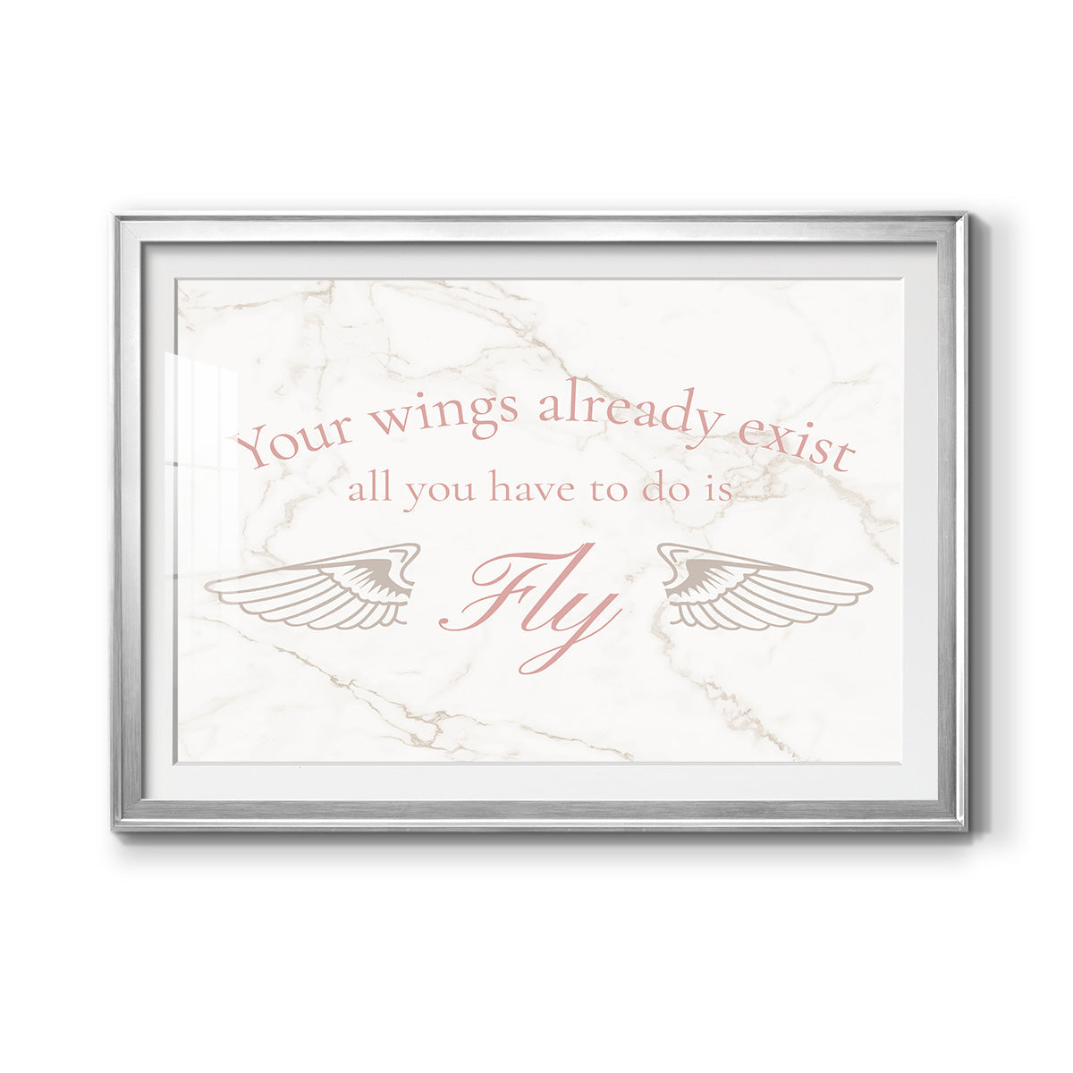 Wings Exist Premium Framed Print - Ready to Hang