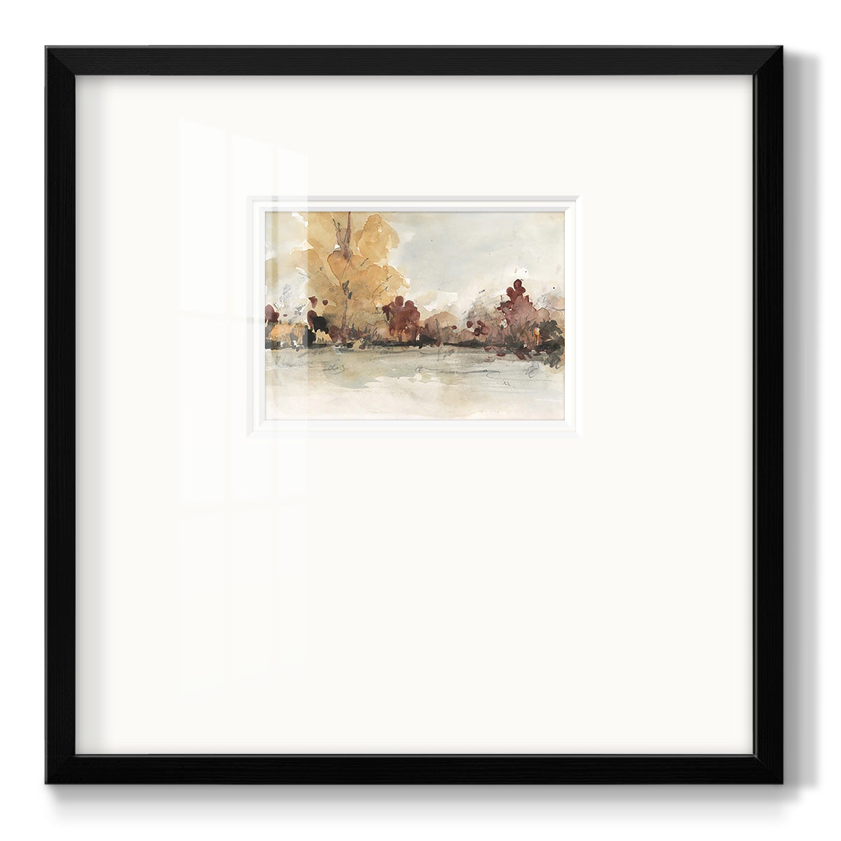 The Autumn View I Premium Framed Print Double Matboard