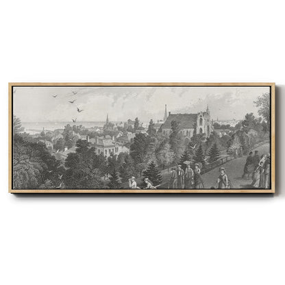 City of Cleveland - Floater Framed Canvas Print