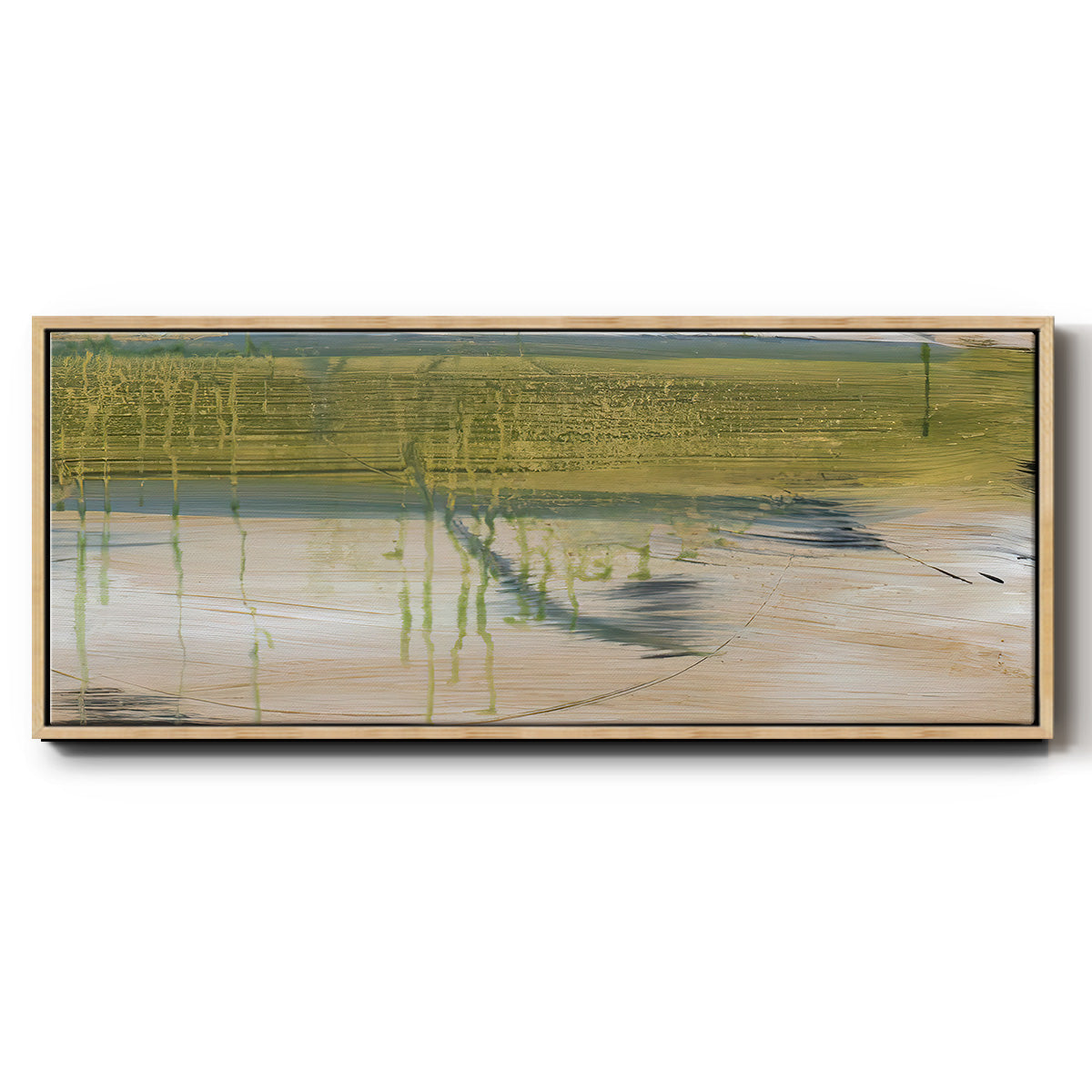 Aquatic Reflections I - Floater Framed Canvas Print