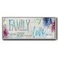 Family Love Story - Floater Framed Canvas Print