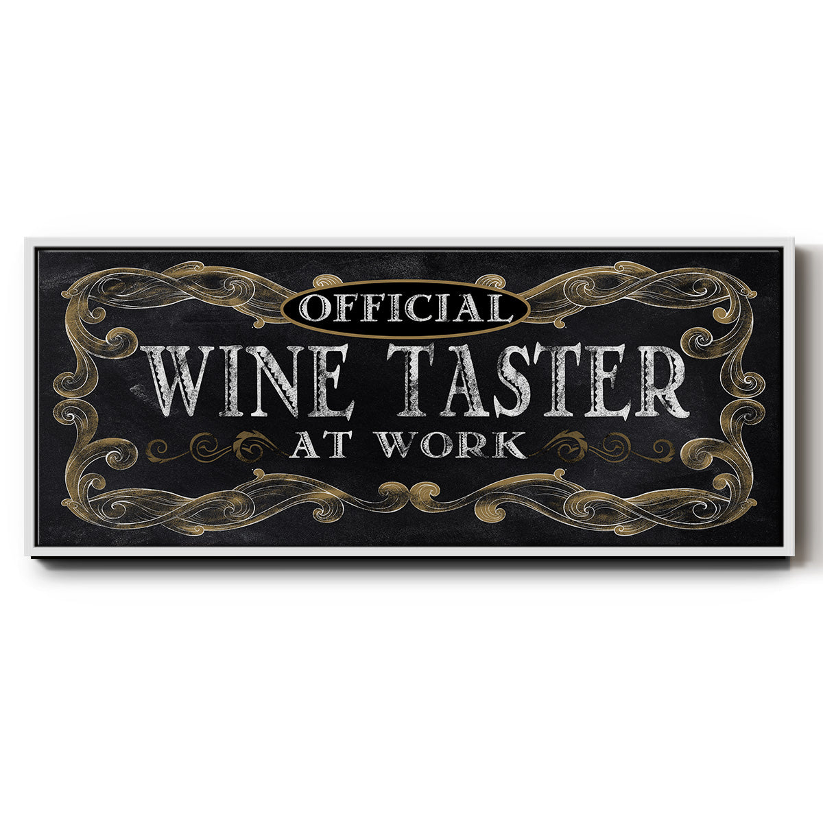 Wine Taster - Floater Framed Canvas Print
