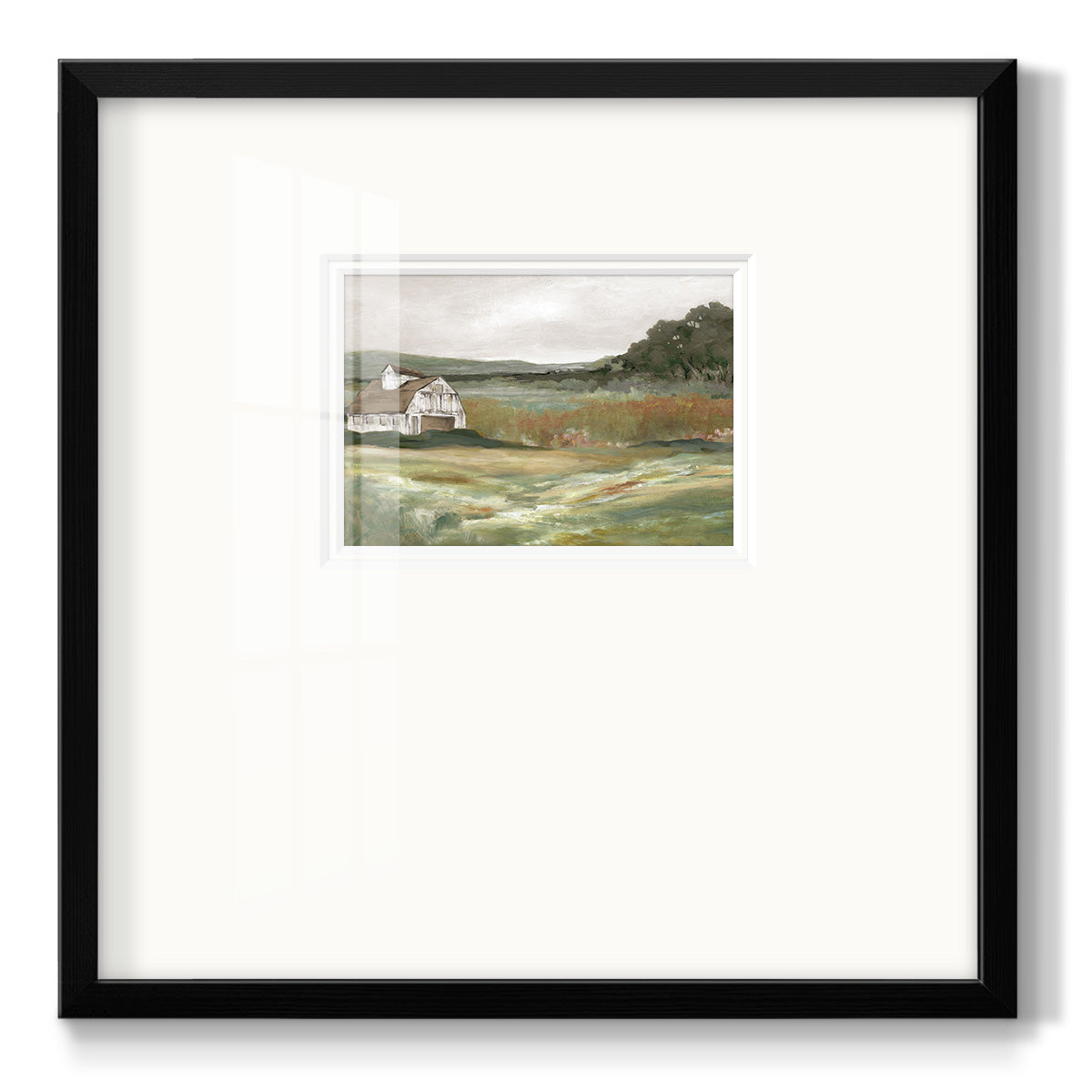 Afternoon on the Farm - Double Matboard Framed Print