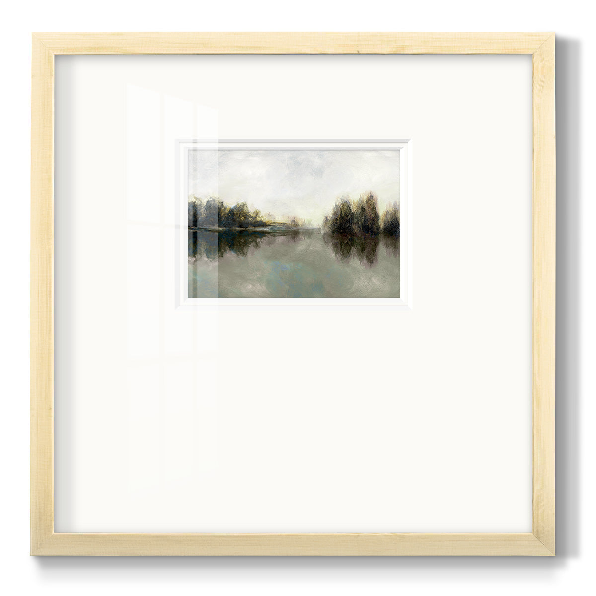 Rainy Sunset - Double Matboard Framed Print