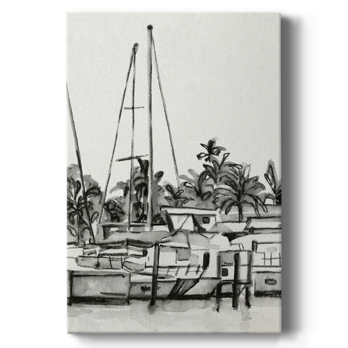 Neutral Tropics IV Premium Gallery Wrapped Canvas - Ready to Hang