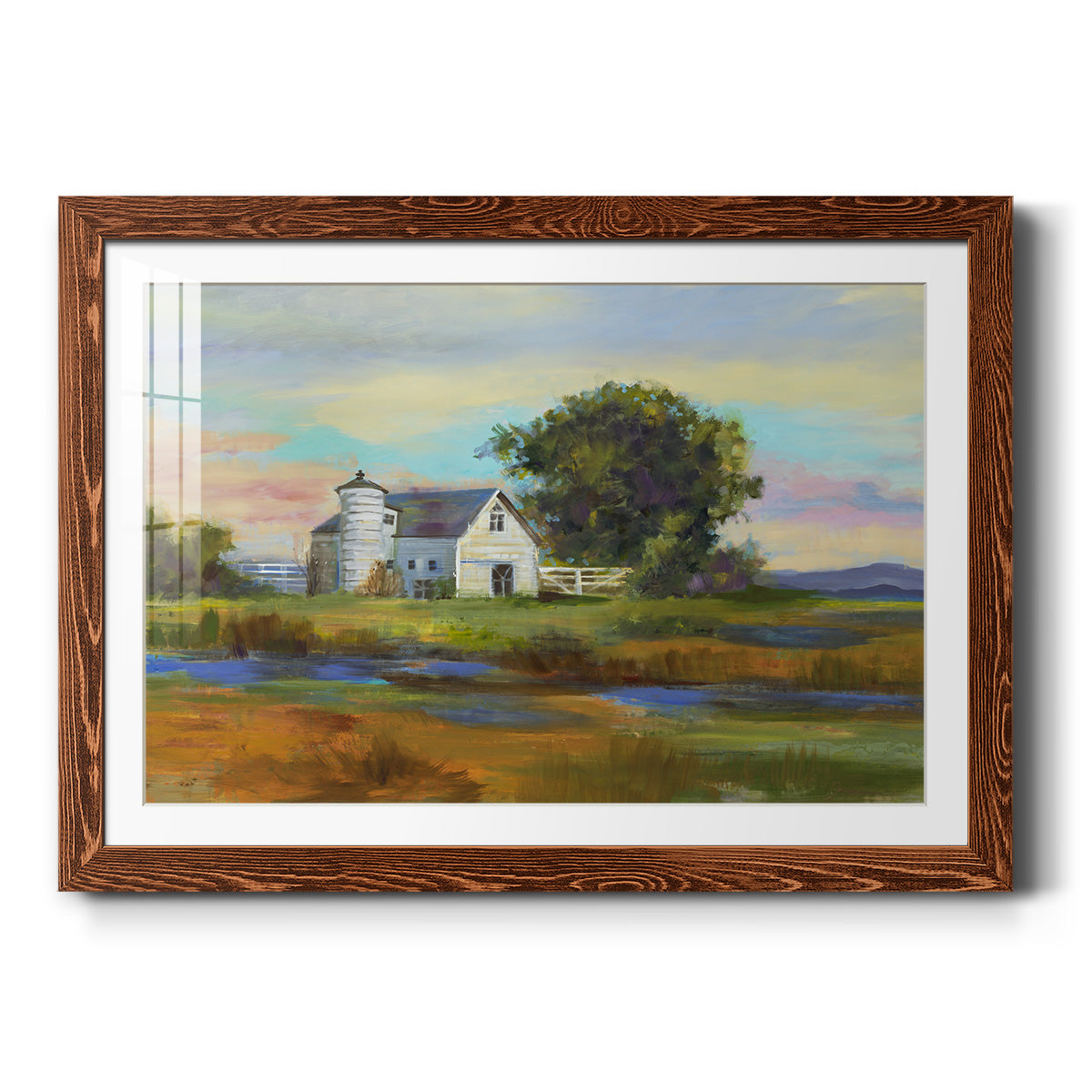 Down By The Barn - Barnwood Framed Art Print