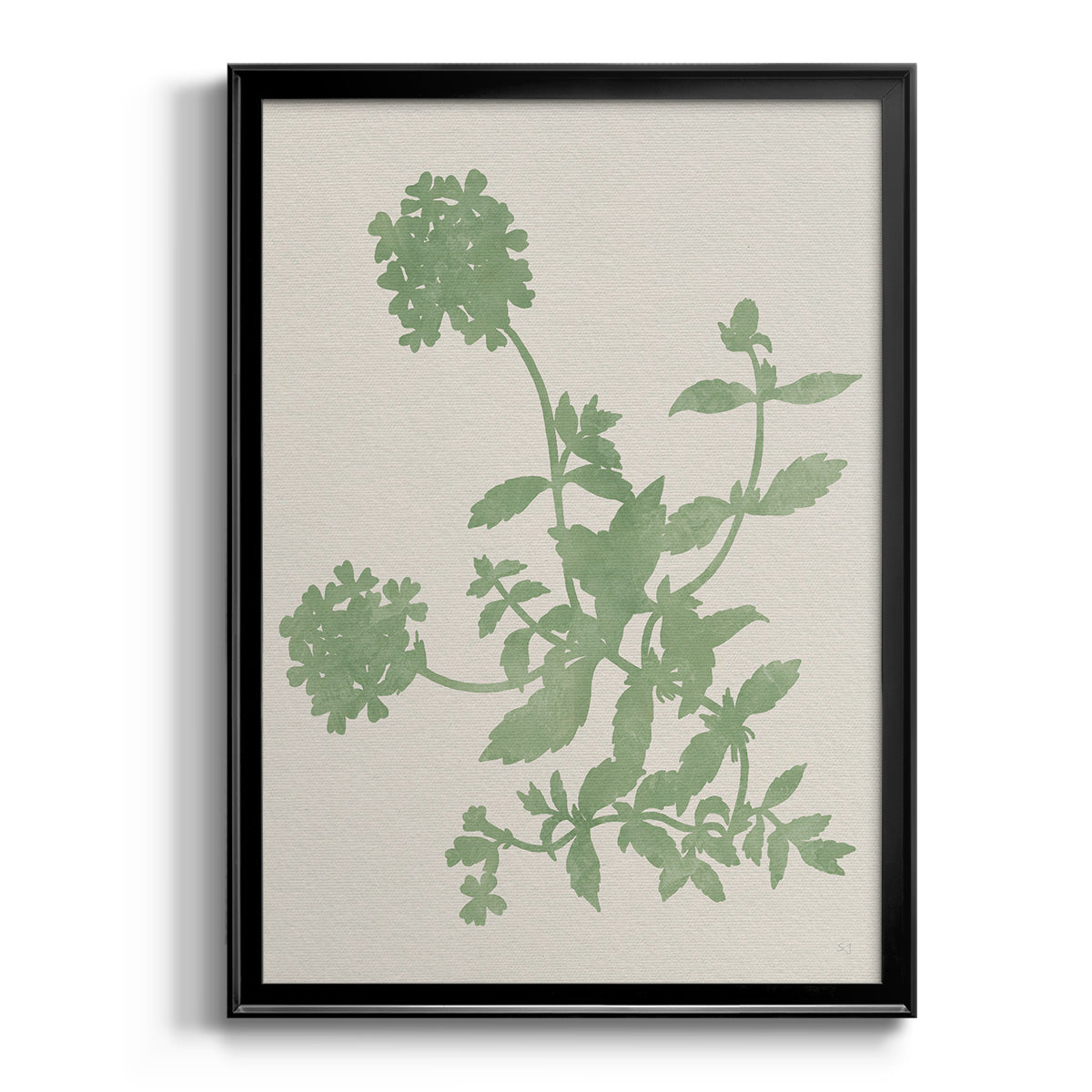 Vintage Garden II - Modern Framed Canvas Print