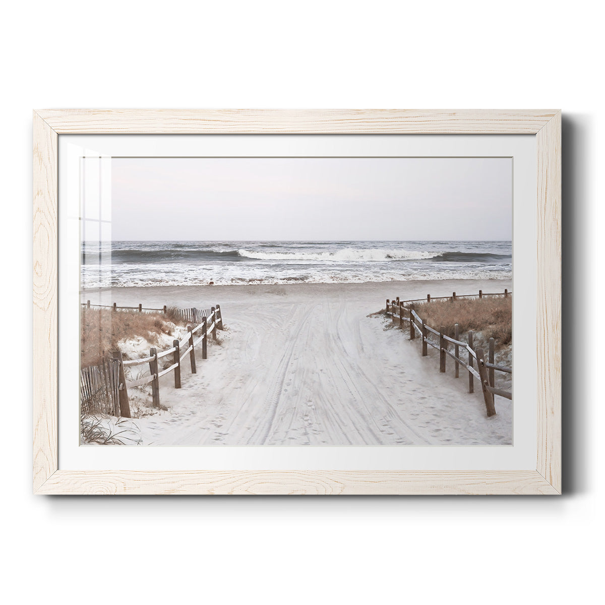 OBX Path - Barnwood Framed Art Print