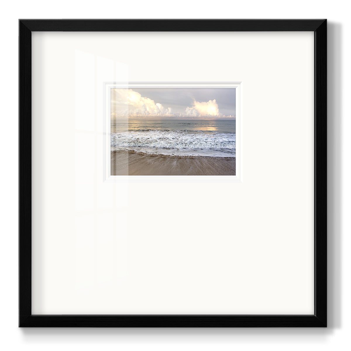 Ebbing Wave Premium Framed Print Double Matboard